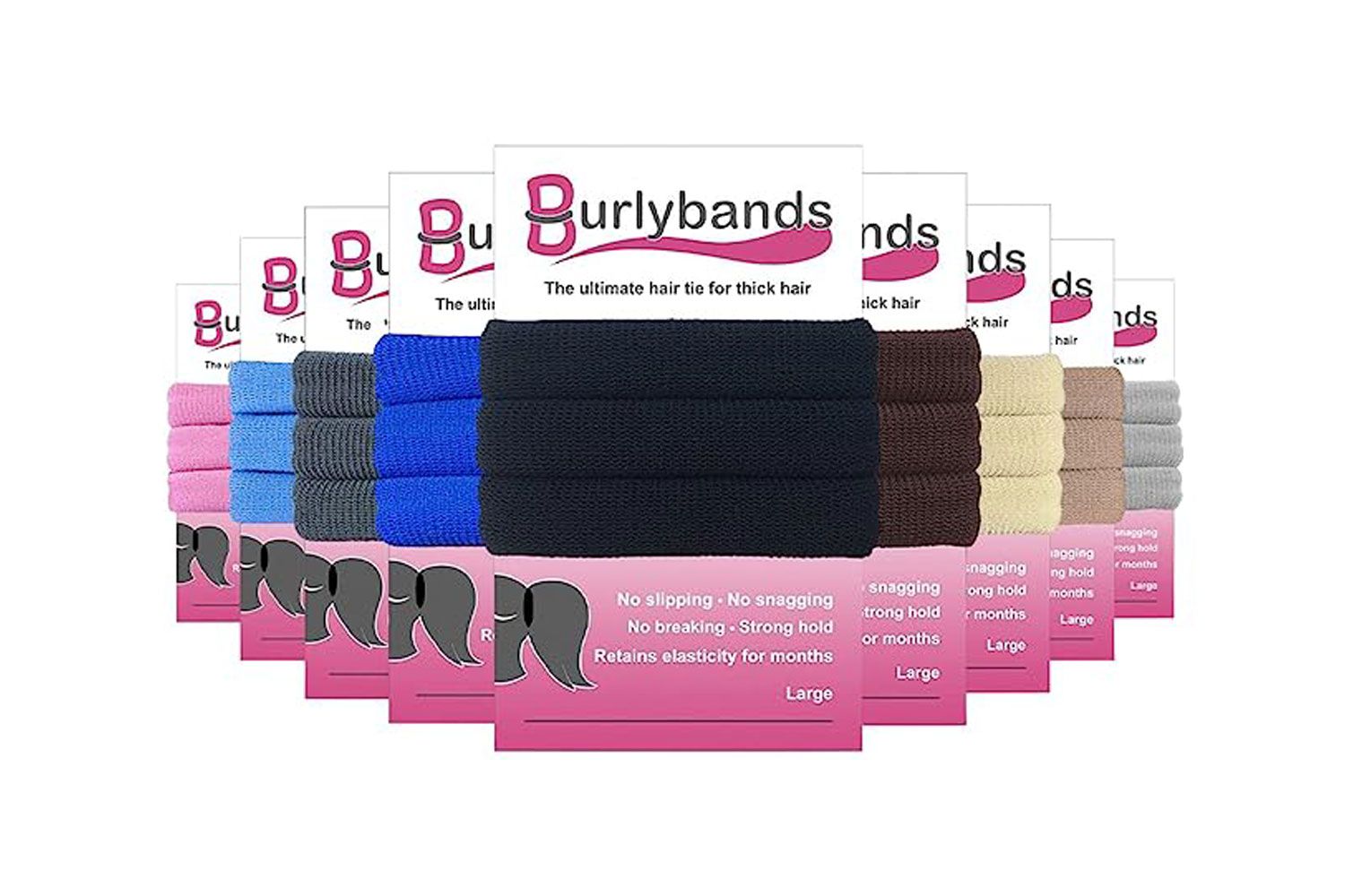 Burlybands Hair Ties for Thick Hair