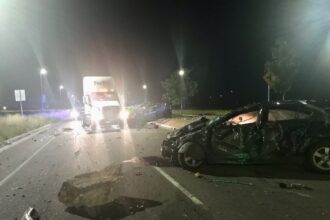 Four-vehicle crash forces closure of Tower Road, three of four drivers hospitalized