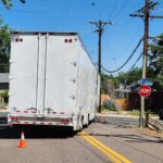 Truck hits utility pole in Arvada, taking out power, traffic lights