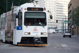 RTD light-rail barricade stuck on Auraria campus