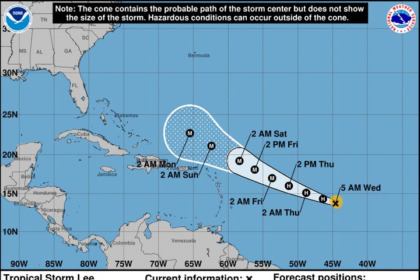 Tropical Storm Lee Forecast To Become Major Hurricane