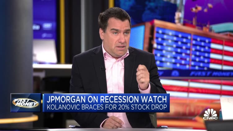 20% stock market plunge ahead, recession