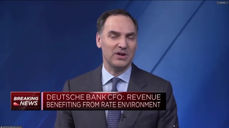 Deutsche Bank shares surge 7% after net profit beats expectations