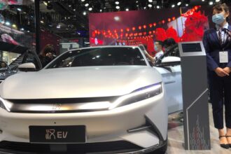 Chinese EV car maker BYD launches its Han sedan in the Middle East