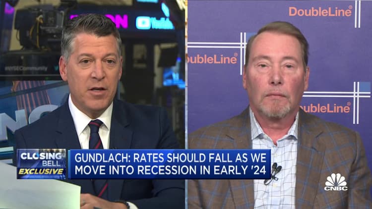 Gundlach says rates are going to fall as recession lands in early 2024