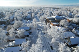 How much snow will Denver get on Thanksgiving 2023?