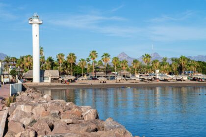 View of lighthouse in Loreto, Mexico