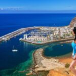 woman overlooking Gran Canaria, Spain