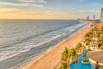 scenic beach in Mazatlan