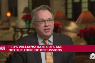 Fed’s John Williams says the central bank isn't 'really talking about rate cuts right now'