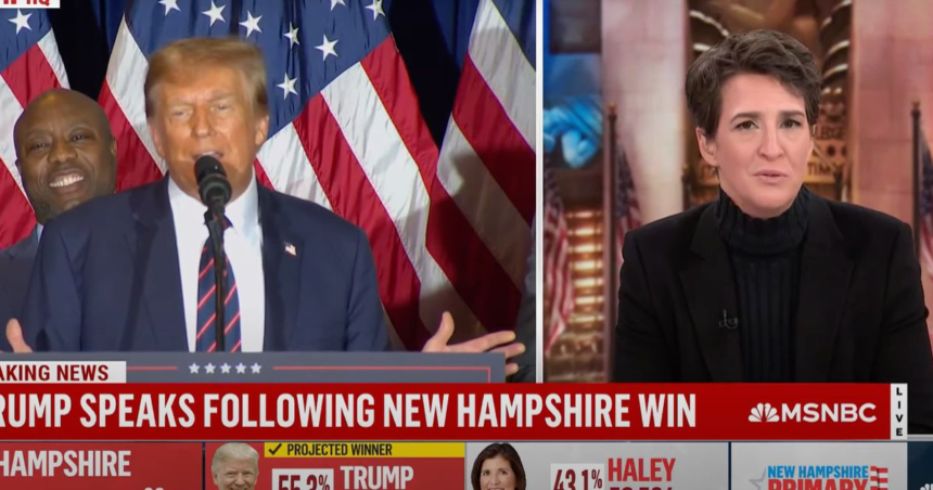 Rachel Maddow Cuts Into Trump's Victory Speech With Real-Time Fact Check