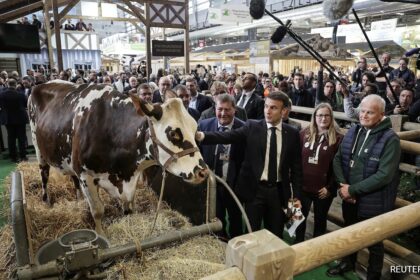 Angry French Farmers Clash With Police As Emmanuel Macron Attends Paris Agricultural Fair