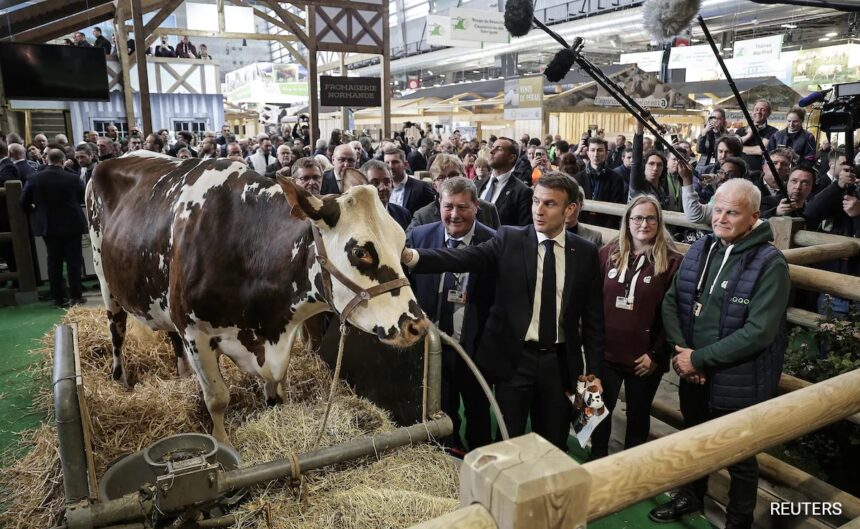 Angry French Farmers Clash With Police As Emmanuel Macron Attends Paris Agricultural Fair