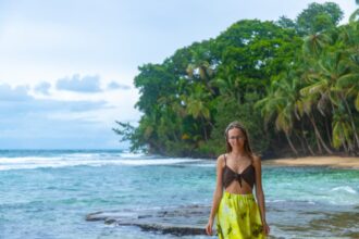 Woman on the Beach in Costa Rica