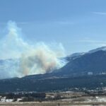 Wildfire burning on Air Force Academy grounds