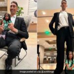 World's Tallest Man And Shortest Woman Reunite After 6 Years In US, See Pics