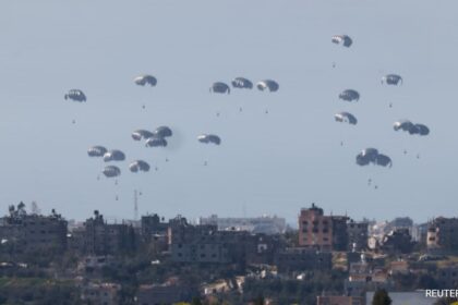 5 Killed, 10 Injured After Gaza Aid Airdrop Parachute Fails To Open