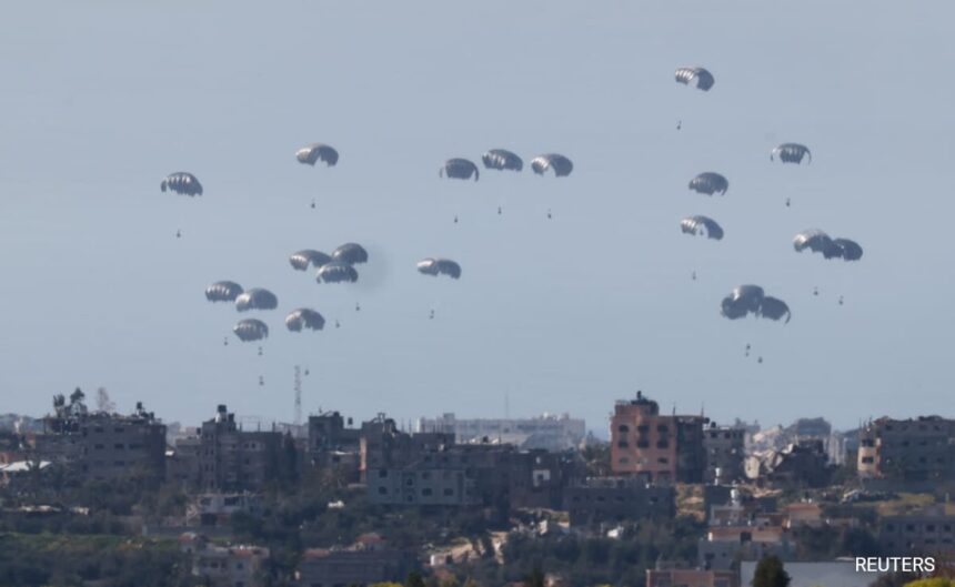 5 Killed, 10 Injured After Gaza Aid Airdrop Parachute Fails To Open