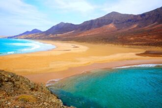 Cofete Fuerteventura Barlovento beach at Canary Islands of Spain