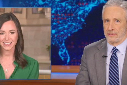 Jon Stewart Taunts Sen. Katie Britt With 1 Burning Question About Biden Speech