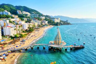 puerto vallarta from above