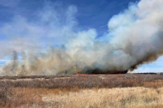 Wildfire south of Las Animas sparks evacuations, closes Colorado highway