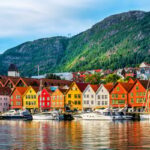 Colorful waterfront buildings of Bergen