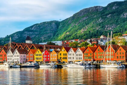 Colorful waterfront buildings of Bergen