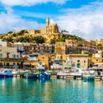 View Of Mgarr Harbor In Gozo, Malta, An Island In The Mediterranean, Southern Europe