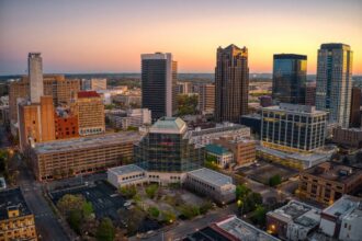 Birmingham, Alabama at Sunset