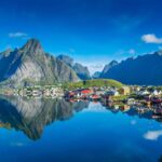 Picturesque View Of A Scenic Village In Lofoten, Norway, Scandinavia, Northern Europe