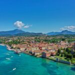The resort town of Lazise on Lake Garda