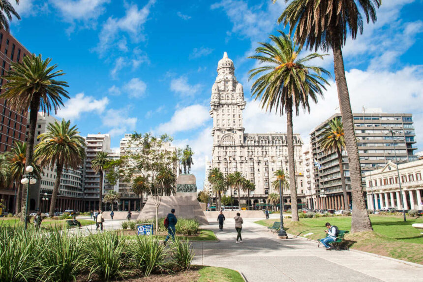 Historic Square In Montevideo, Uruguay, South America