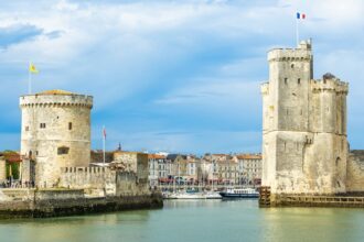 Historic Tower In La Rochelle, France, Europe