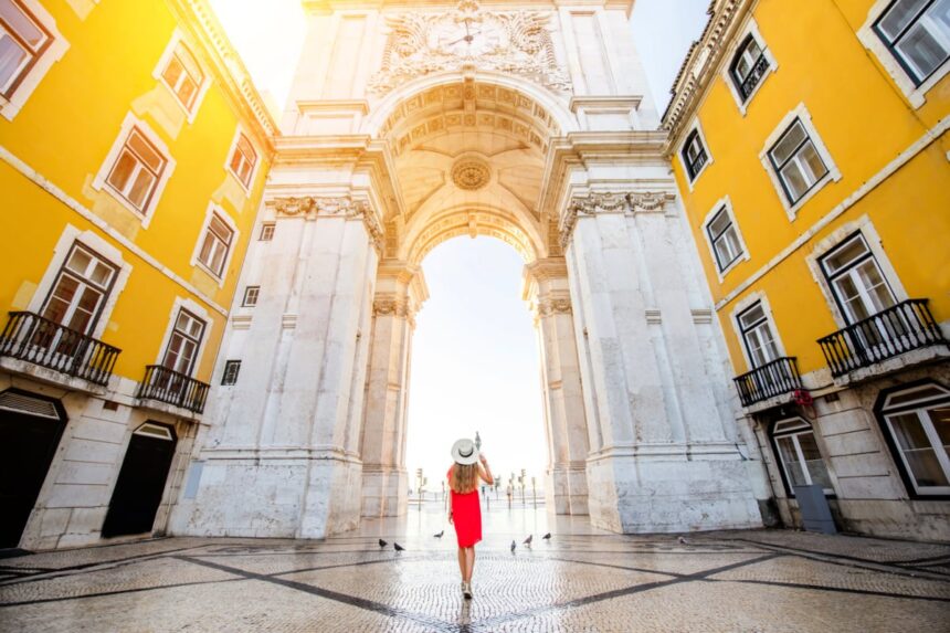 Woman in Lisbon, Portugal