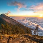 Panoramic View Of A Volcano In Guatemala, Central America