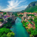 Aerial View Of Mostar, Bosnia-Herzegovina