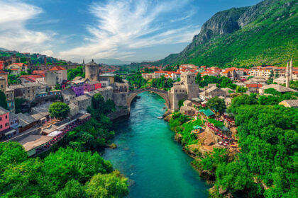 Aerial View Of Mostar, Bosnia-Herzegovina