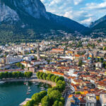 Aerial View Of Lecco, Lake Como, Italy