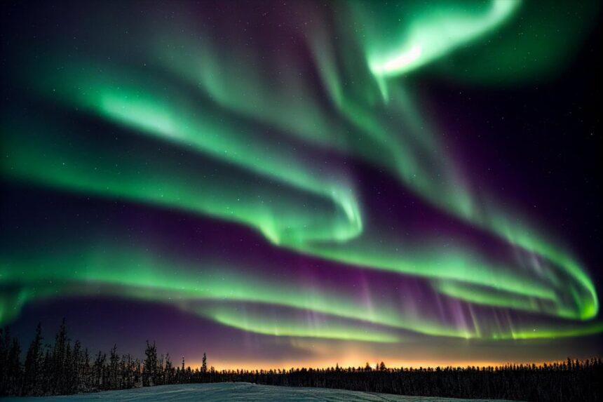 Northern Lights lighting up Alaska sky