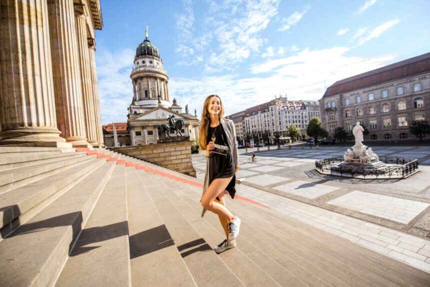 Solo traveler woman in Berlin