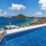 Panoramic View Of A Resort Zone In Los Cabos, Mexico