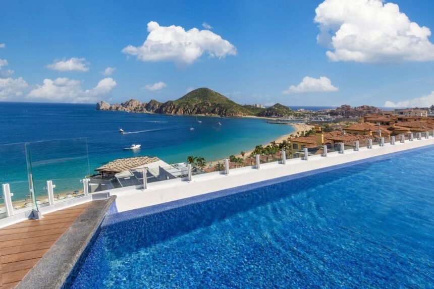 Panoramic View Of A Resort Zone In Los Cabos, Mexico