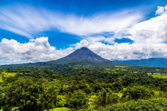 View Of Volcano Arenal In Costa Rica, Central America
