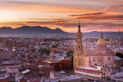 Aerial View Of The Historic Center Of Aguascalientes, Mexico