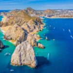 Aerial view of the arch in Los Cabos