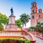 Stone Cathedral In Merida, Yucatan, Mexico