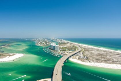 Aerial view of Orange Beach, AL