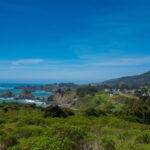 Sweeping views of Elk, CA coastline and rolling hills