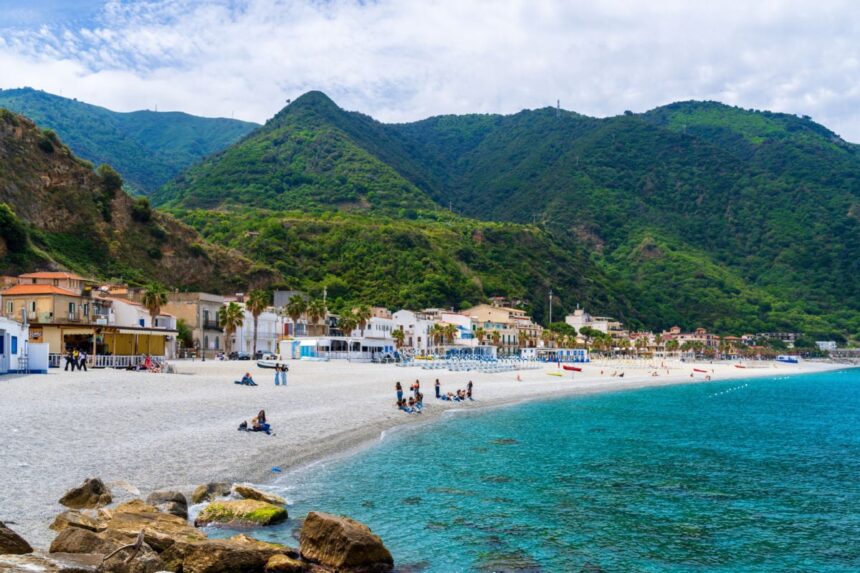 Paradisal beach in Scilla, Italy